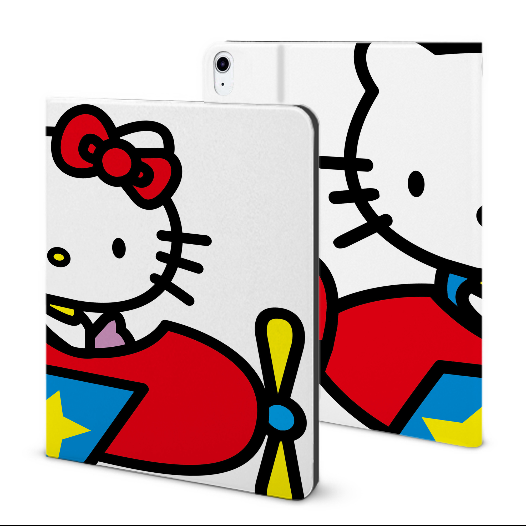 （画像用） Hello Kitty ハローキティ IPad ケース ブック型 PUレザー TPU 耐衝撃 軽量 薄型 ペン収納なし 全面保護 IPad 各モデル対応